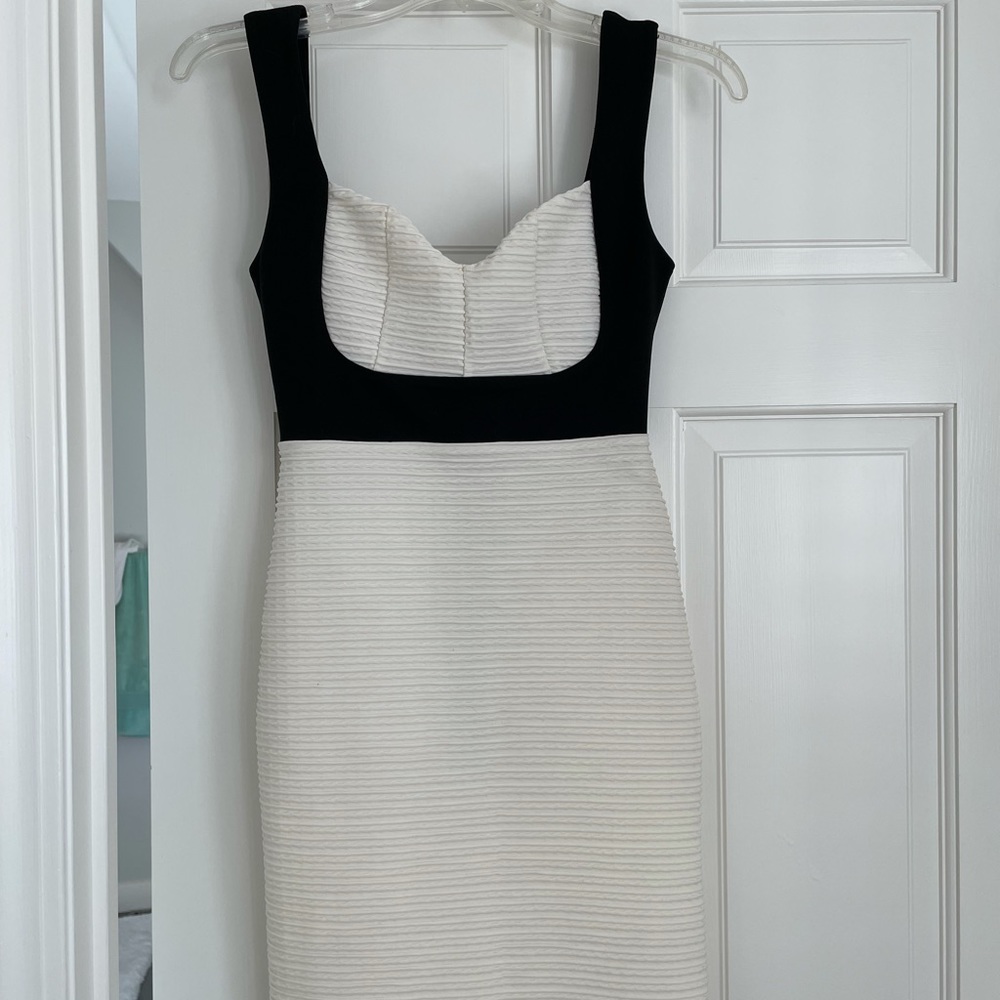 White/Black Mini Dress